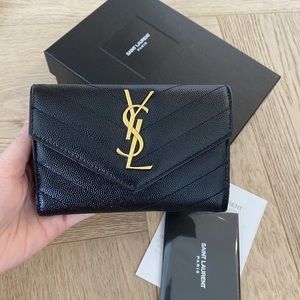 Yves Saint Laurent Black Card Holder